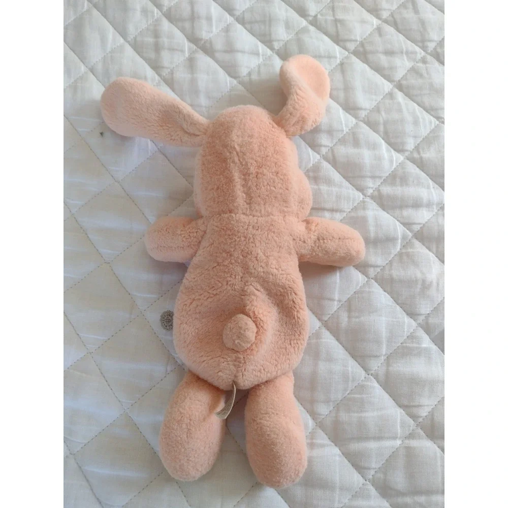 Maileg Soft Bunny Rabbit Plush Peach Stuffed Animal Easter Lovey Luxury 10 Inch